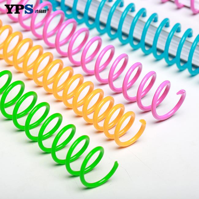Book single binding metal spiral coil - full color range Book single binding metal spiral coil - full color range