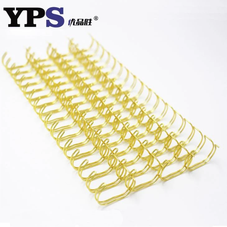 Electroplating Gold Color Metal Spiral Binding Wire O