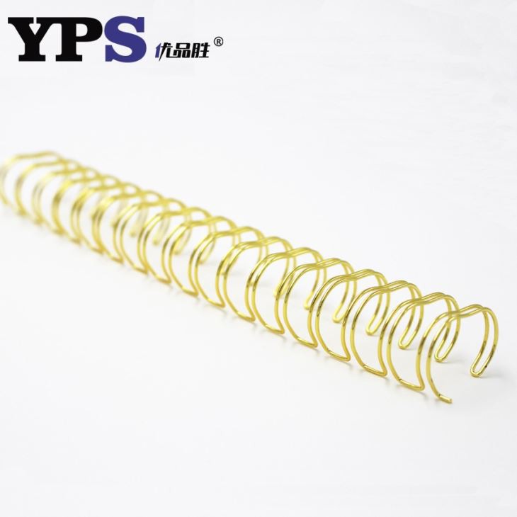 Electroplating Gold Color Metal Spiral Binding Wire O