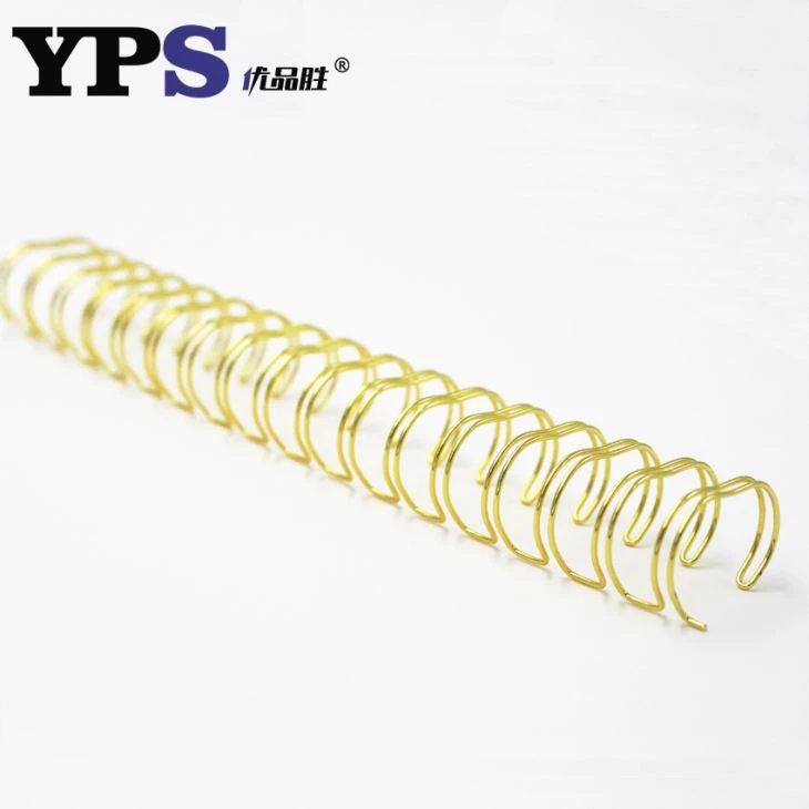 Electroplating Gold Color Metal Spiral Binding Wire O