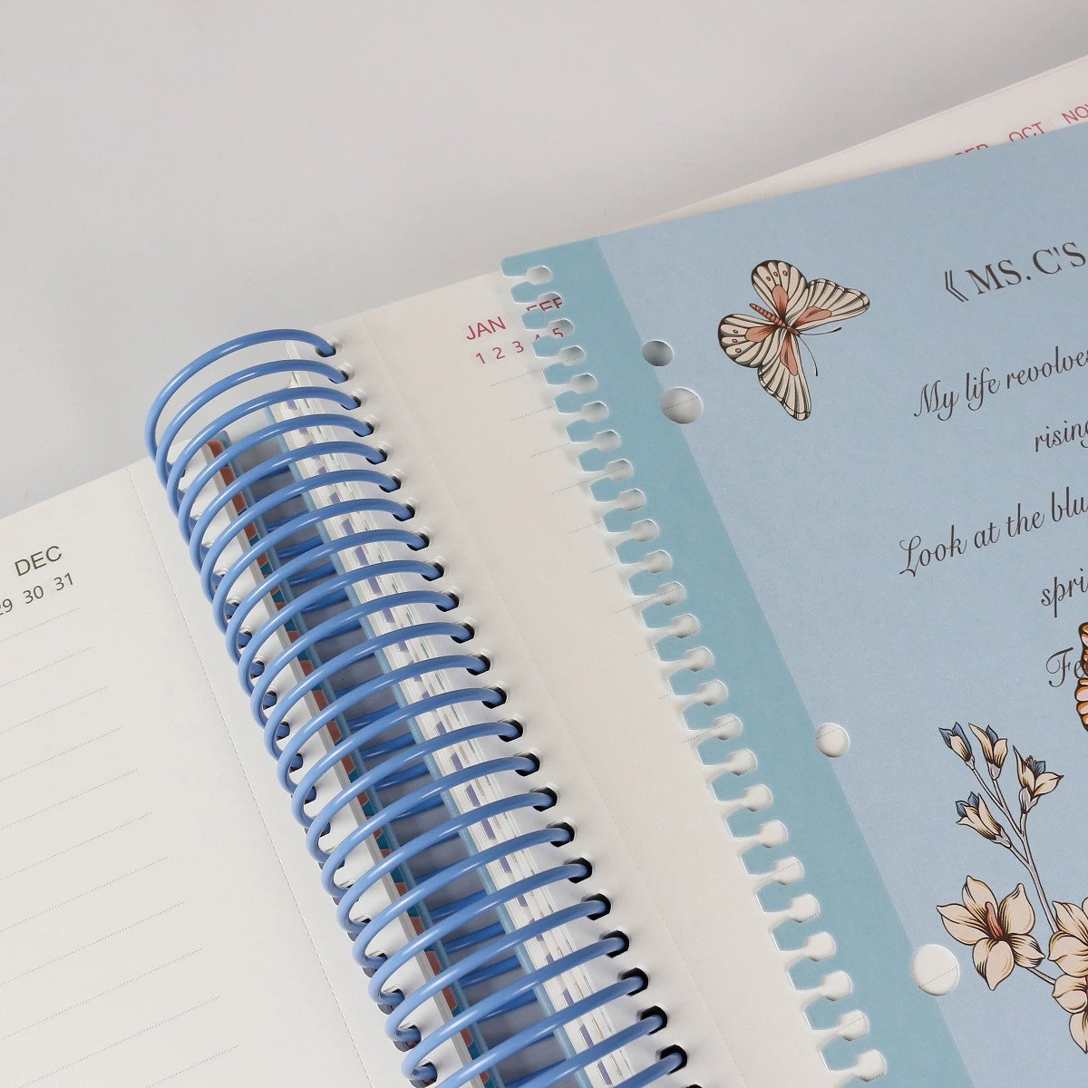 A4 Sprial Notebook Secret Floral Message Seven-Split Pages Artistic Style High Appearance Quality Gift Box manufacturers