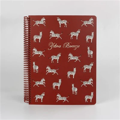 Custom Printed Zebra Pattern Spiral Notebook A4 Hardcover Journal Custom Printed Zebra Pattern Spiral Notebook A4 Hardcover Journal